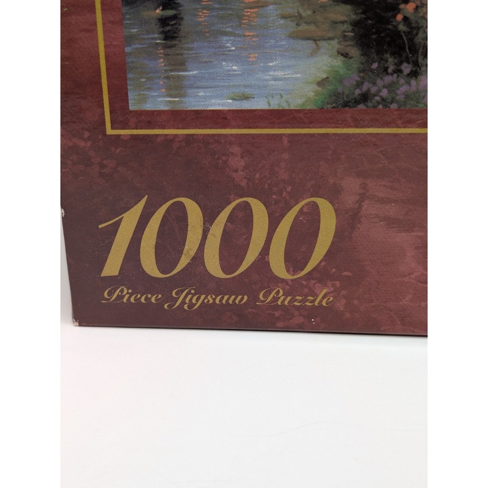 Thomas Kinkade Cobblestone Lane 1000 Piece Jigsaw Puzzle Sealed Complete - Picture 3 of 4